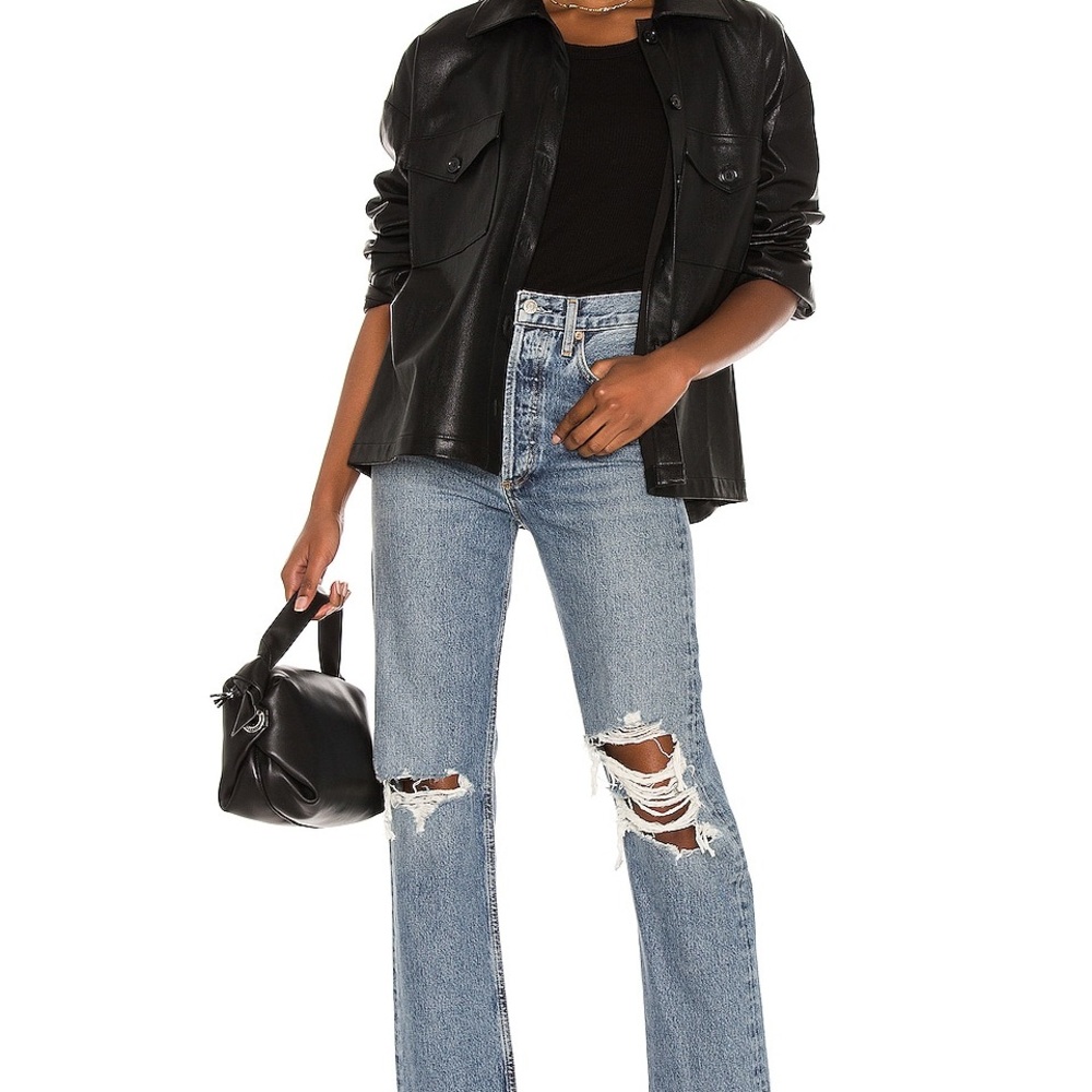 Agolde High Rise Distressed Jeans - Picture 5 of 6